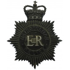 Metropolitan Police Night Helmet Plate - Queen's Crown