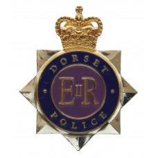 Dorset Police Enamelled Cap Badge - Queen's Crown