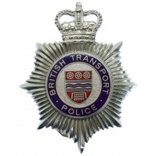 British Transport Police (B.T.P.) Enamelled Hemet Plate - Queen's