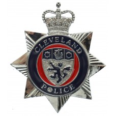 Cleveland Police Enamelled Cap Badge - Queen's Crown