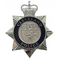 Cleveland Police Enamelled Helmet Plate - Queen's Crown