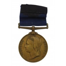 London County Council Metropolitan Fire Brigade 1897 Jubilee Medal - Samuel E. Handley