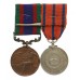 London Fire Brigade 1911 Coronation Medal and Good Service Medal Pair - Fireman A.C. Newby