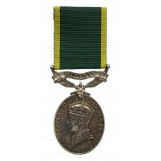 George VI Territorial Efficiency Medal (Militia) - Sjt. F.A.C. Brown, Royal Military Police