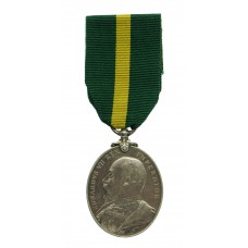 Edward VII Territorial Force Efficiency Medal (T.F.E.M.) - Cpl. S. Symes, 5th Bn. Somerset Light Infantry