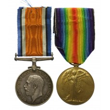 WW1 Prisoner of War British War & Victory Medal Pair - Pte. F