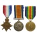 WW1 1914-15 Star Medal Trio - Cpl. G.E. Barker, Royal Artillery