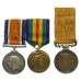 WW1 British War & Victory Medal Pair with London Fire Brigade Medal - Deck Hand W.G. Polyblank, Royal Naval Reserve