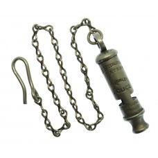 Burnley Borough Police 'The Metropolitan' Patent Police Whistle & Chain