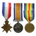 WW1 1914-15 Star Medal Trio - Pte. W. Harpham, 10th Bn. King's Own Yorkshire Light Infantry - Twice Wounded in Action