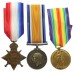 WW1 1914-15 Star Medal Trio - Pte. M. Burns, 1st Bn. King's Own (Royal Lancaster) Regiment - K.I.A. 1/9/15