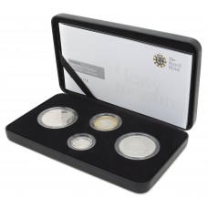Royal Mint 2008 UK Silver Proof Piedfort Four-Coin Collection