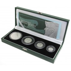 Royal Mint 2003 UK Silver Proof Britannia Coin Collection (4 Coins)