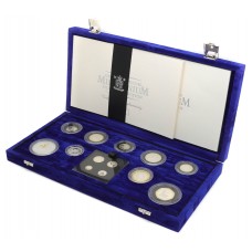 Royal Mint 2000 UK Millenium Silver Proof Coin Collection with Maundy Money (13 Coins)