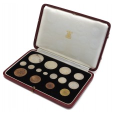 Royal Mint 1937 George VI Specimen Coin Set Inc. Maundy Coins (15 Coins)