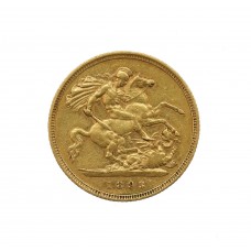 1893 Victoria Gold Half Sovereign Coin