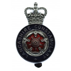 Lancashire Constabulary Enamelled Cap Badge - Queen's Crown