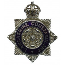 Lancashire Constabulary Senior Officer's  Enamelled Cap Badge - King's Crown