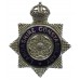 Lancashire Constabulary Senior Officer's  Enamelled Cap Badge - King's Crown