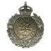 Worcestershire Constabulary Chrome Wreath Cap Badge - King's Crown