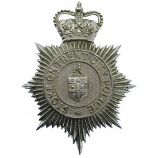 Stoke-on-Trent City Police Helmet Plate - Queen's Crown