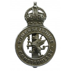 Somersetshire Constabulary Cap Badge - King's Crown