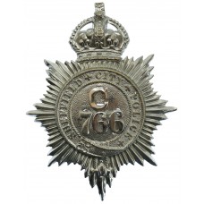 Sheffield City Police Helmet Plate - King's Crown