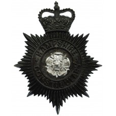 Hampshire Constabulary Night Helmet Plate - Queen's Crown