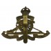 Royal Artillery Territorial (Revolving Wheel) Cap Badge - King's Crown