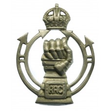 Royal Armoured Corps (R.A.C.) Cap Badge - King's Crown