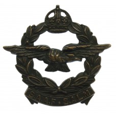 South African Air Force (S.A.A.F.) Cap Badge - King's Crown