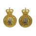 Pair of Army Catering Corps Officer's Collar Badges - Queen's Crown