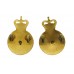 Pair of Army Catering Corps Officer's Collar Badges - Queen's Crown
