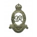 George VI Royal Horse Artillery (R.H.A.) White Metal Cap Badge