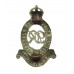 George VI Royal Horse Artillery (R.H.A.) White Metal Cap Badge