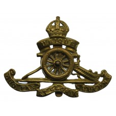 Royal Artillery (Revolving Wheel) Cap Badge - King's Crown