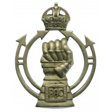 Royal Armoured Corps (R.A.C.) Cap Badge - King's Crown
