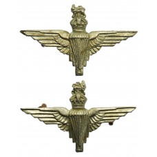 Pair of Parachute Regiment Collar Badges - King's Crown
