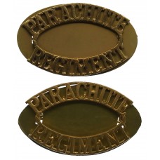 Pair of Parachute Regiment (PARACHUTE/REGIMENT) Shoulder Titles