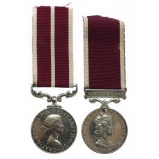 EIIR Meritorious Service Medal and Long Service & Good Conduct Medal Pair - W.O.Cl.2. G. Vickers, Royal Electrical & Mechanical Engineers