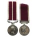 EIIR Meritorious Service Medal and Long Service & Good Conduct Medal Pair - W.O.Cl.2. G. Vickers, Royal Electrical & Mechanical Engineers
