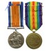WW1 British War & Victory Medal Pair - Pte. J.C. Eccleston, 4th Bn. King's (Liverpool) Regiment - K.I.A. 24/10/18