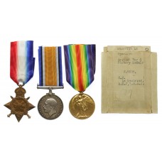 WW1 1914-15 Star Medal Trio - H.E. Le Mesurier, A.M.2., Royal Naval Air Service