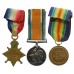 WW1 1914-15 Star, British War Medal, Victory Medal and Memorial Plaque - Gnr. A. Lindsay, Royal Field Artillery - K.I.A. 20/5/18