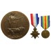 WW1 1914-15 Star, Victory Medal and Memorial Plaque - Pte. J.H. Frostick, 7th Bn. The King's (Liverpool) Regiment - K.I.A. 14/5/15