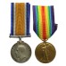 WW1 British War & Victory Medal Pair - Pte. S. Herrington, 2nd Bn. Worcestershire Regiment - K.I.A. 27/1/15 (?)