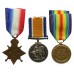 WW1 1914-15 Star, British War Medal, Victory Medal and Memorial Plaque - Bmbr. A.G. Aylward, Royal Field Artillery - K.I.A. 1/10/17