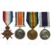 WW1 1914-15 Star, British War Medal, Victory Medal & R.N. Long Service & Good Conduct Medal Group of Four - Senior Petty Officer M. Pike, Royal Navy, HMS Cormorant