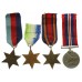 WW2 Distinguished Service Cross Medal Group of Five - Temp. Lieutenant E. Benn, Royal Naval Volunteer Reserve, H.M.S. Violet