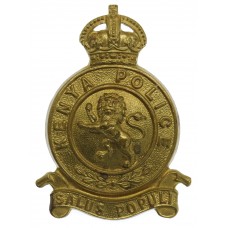 Kenya Police Cap Badge - King's Crown (1st Issue)